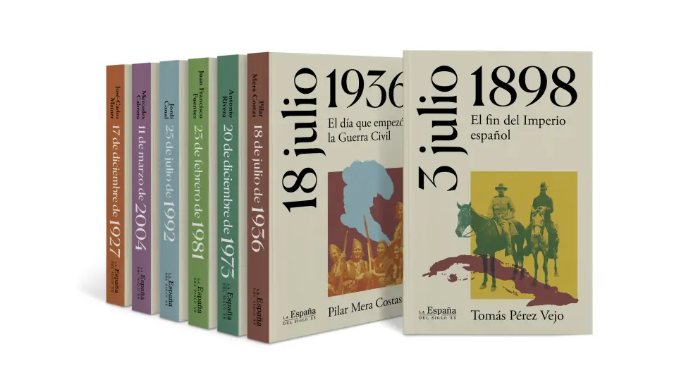 La colección consta de siete libros que profundizan en acontecimientos decisivos del siglo XX que marcaron el transcurso de la Historia en España.