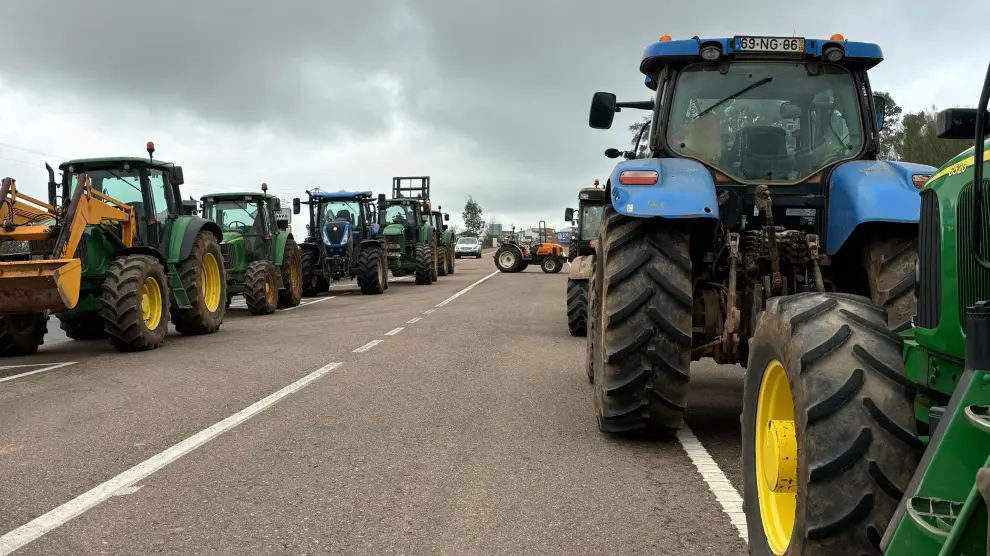 Protestas de tractores en Extremadura