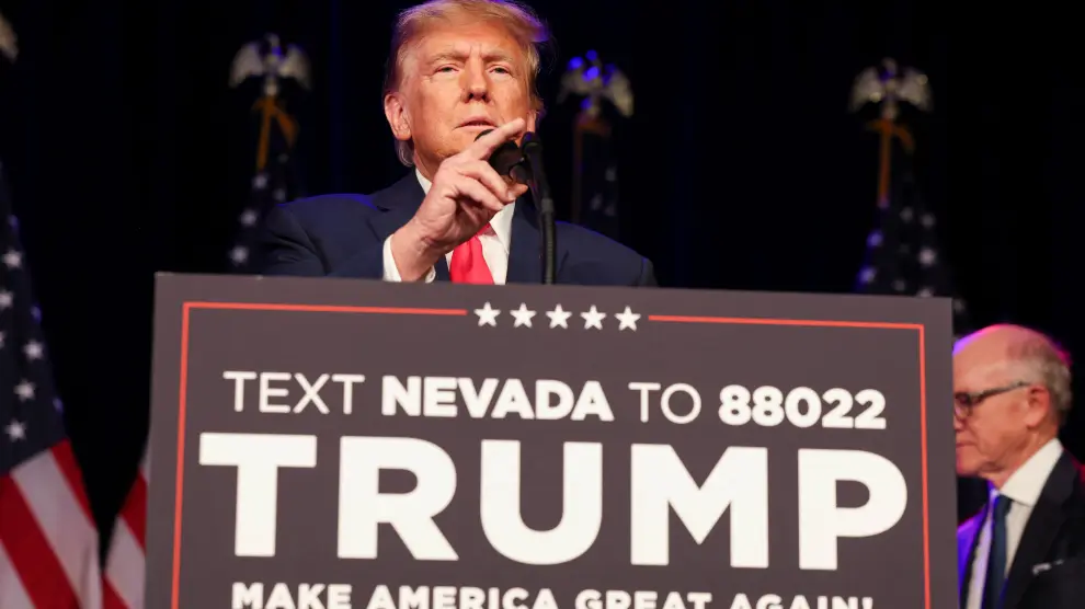 Intervención de Trump en los 'caucus' de Nevada