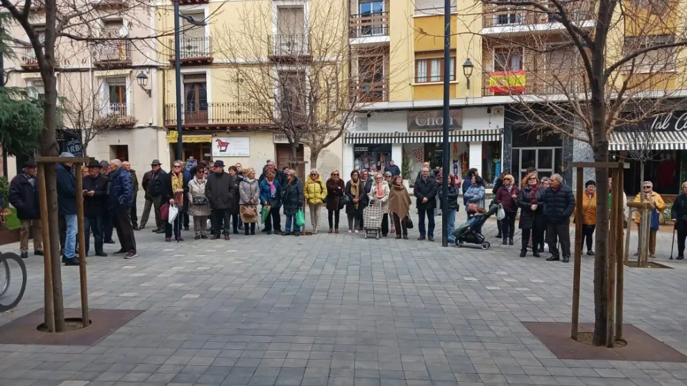 Concentración frente al Ayuntamiento de Calatayud
