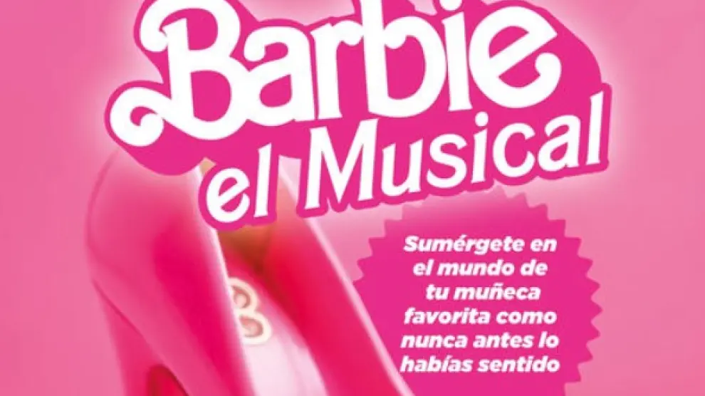 Cartel promocional del musical de Barbie.