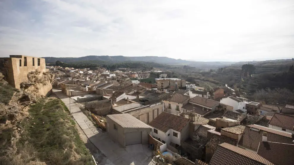 Vista de Híjar, una parada imprescindible en la Semana Santa en Aragón