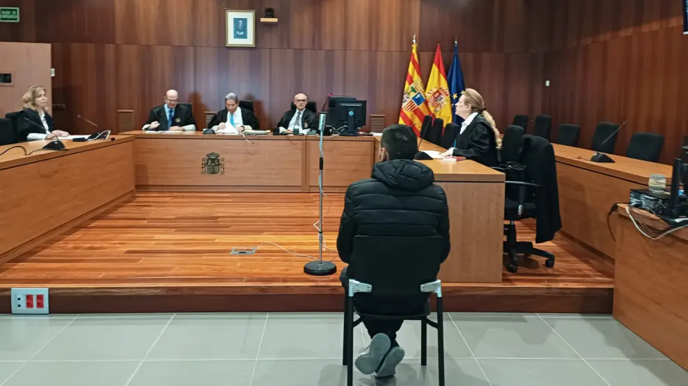 Ángel Giménez Giménez, durante el juicio celebrado este miércoles en la Audiencia de Zaragoza.