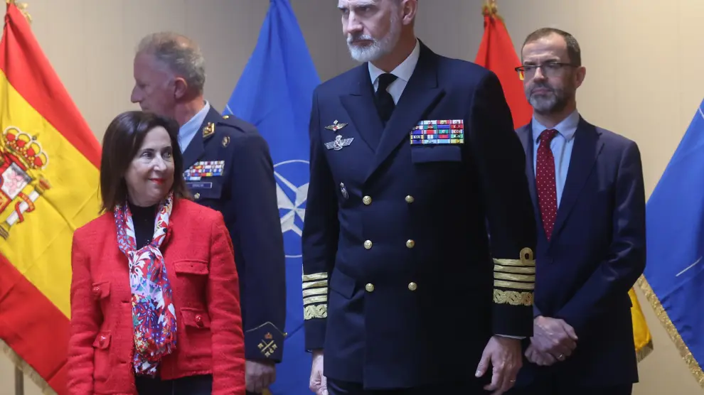 Felipe VI visita el corazón militar de la OTAN