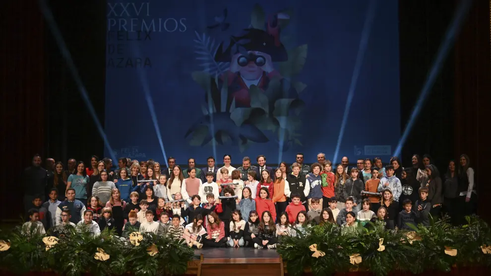 Gala del XXVI Galardón Félix de Azara, en el teatro Olimpia de Huesca.