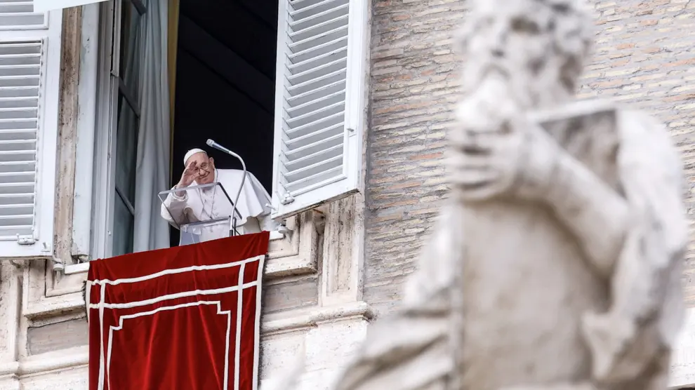 El papa Francisco ha rezado el Ángelus dominical desde el Vaticano.