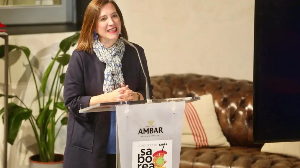 La consejera municipal de Cultura, Educación y Turismo, Sara Fernández, en la presentación de 'Saborea Nuestros Barrios'.