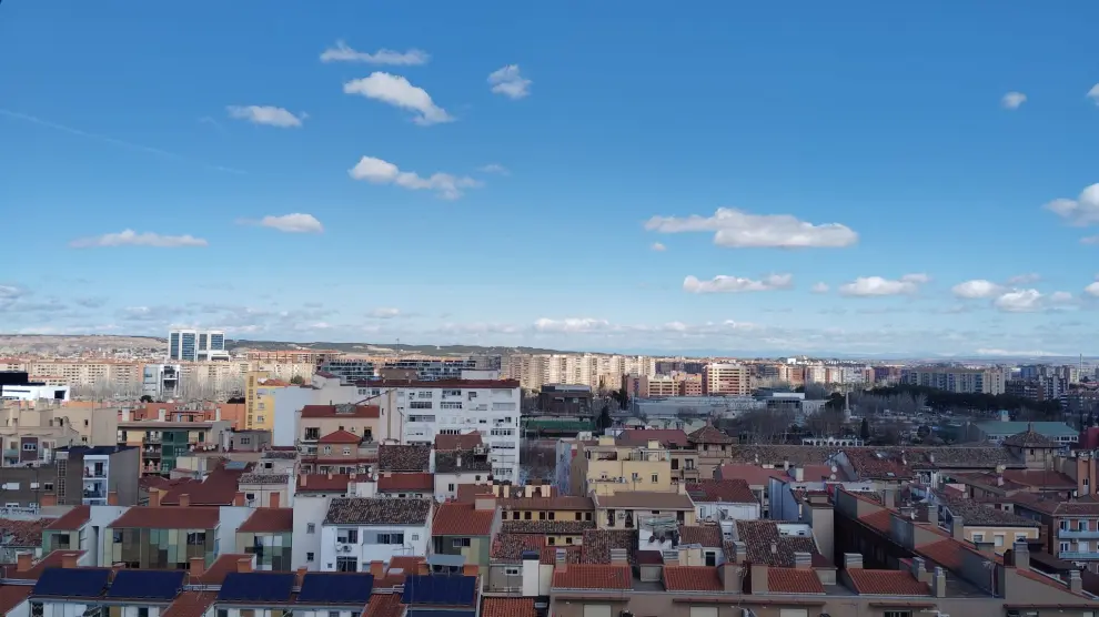 Vistas de Zaragoza desde la torre mudéjar de la iglesia de San Pablo