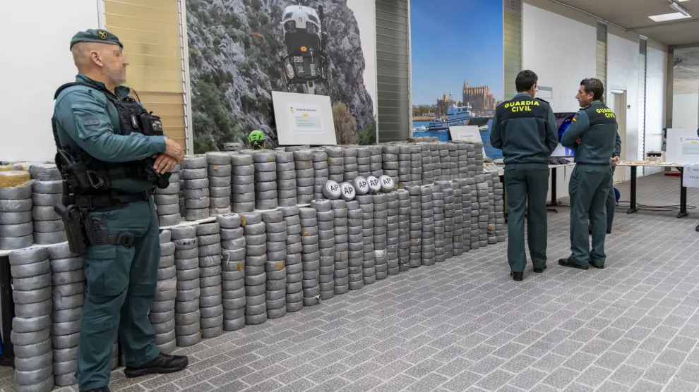 La operación Jaque Mate, desarrollada en Mallorca y varios lugares de la península, ha permitido incautar 1,3 toneladas de cocaína.