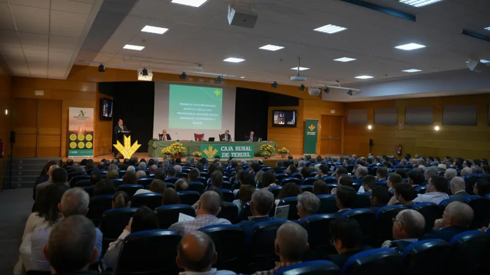 Asamblea General de la Caja Rural de Teruel celebrada para hacer balance de 2022.