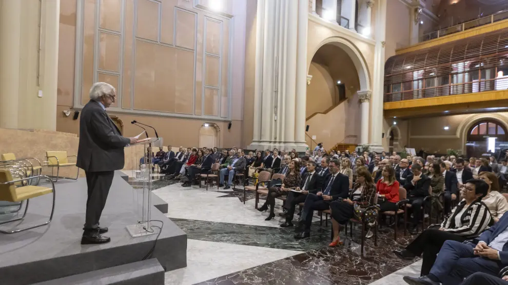 Acto de celebración de los 40 años de Sodiar en el Salón de la Corona del Gobierno de Aragón