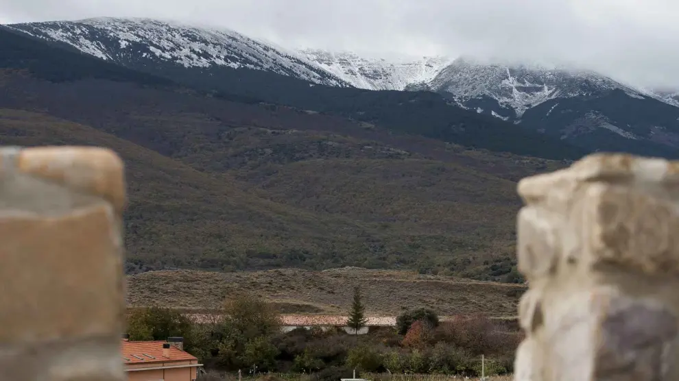Vista del Moncayo desde Añón