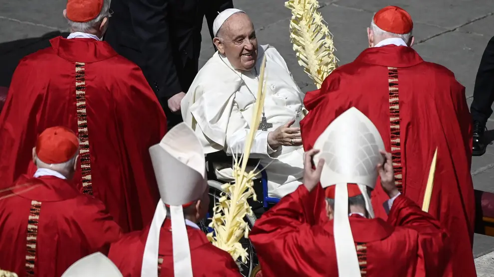 El papa Francisco este Domingo de Ramos