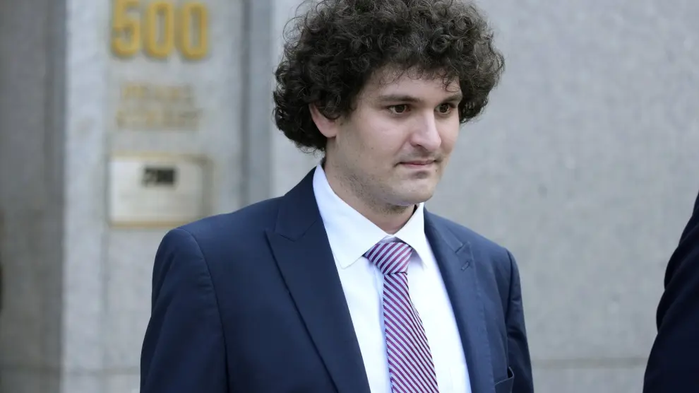 FILE - FTX founder Sam Bankman-Fried leaves Federal court on July 26, 2023, in New York. The former crypto mogul faces the potential of decades in prison when he is sentenced Thursday, March 28, 2024, for his role in the 2022 collapse of FTX, once one of the world's most popular platforms for trading digital currency. (AP Photo/Mary Altaffer, File)