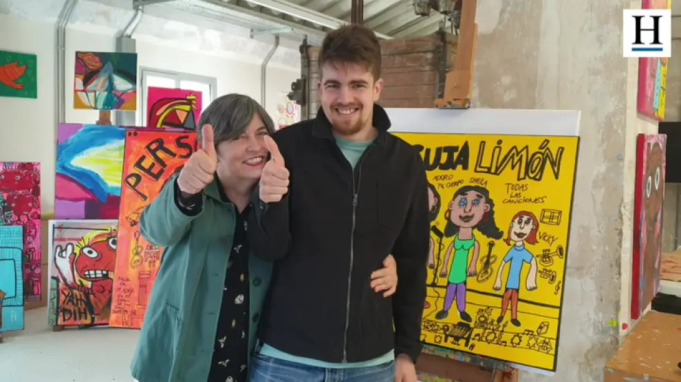 Martín Giménez es un joven pintor y músico zaragozano al que le diagnosticaron autismo con 3 años. “Este martes, 2 de abril, se celebra el Día Mundial de Concienciación sobre el Autismo