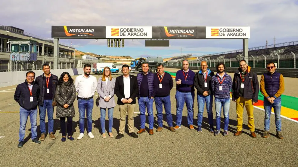 Obras de reasfaltado del circuito de velocidad de Motorland Aragón