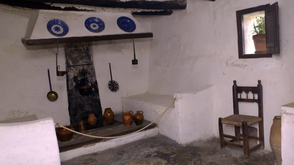 Imagen de archivo del interior de la casa natal de Goya en Fuendetodos.
