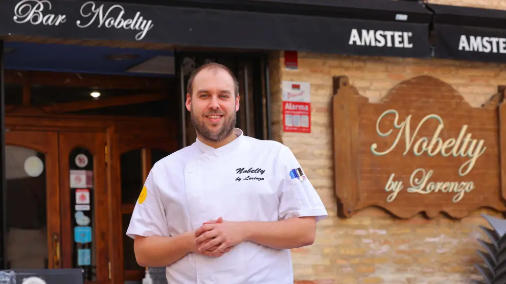Lorenzo Anchelergues, cocinero y propietario del restaurante Nobelty de Utebo.