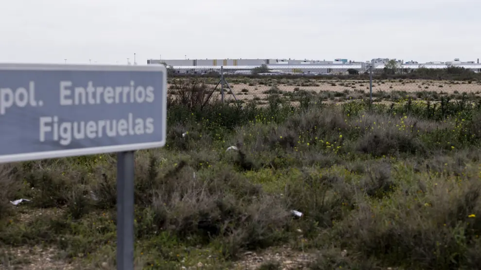 Terrenos donde se podría construir la gigafactoria de baterías de Stellantis en Figueruelas.