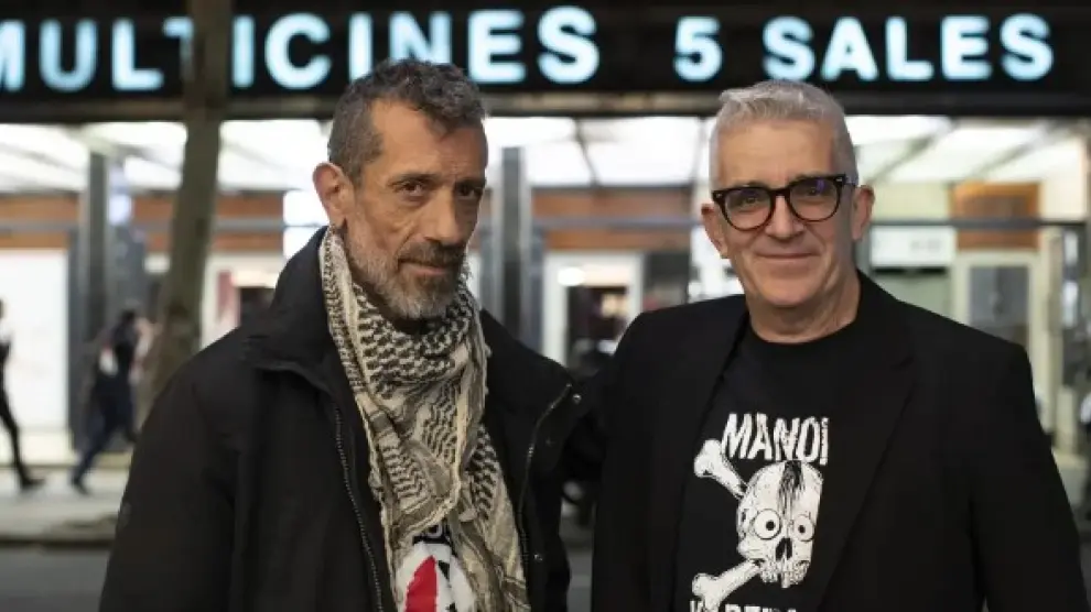Manolo Kabezabolo y el director José Alberto Andrés Lacasta.