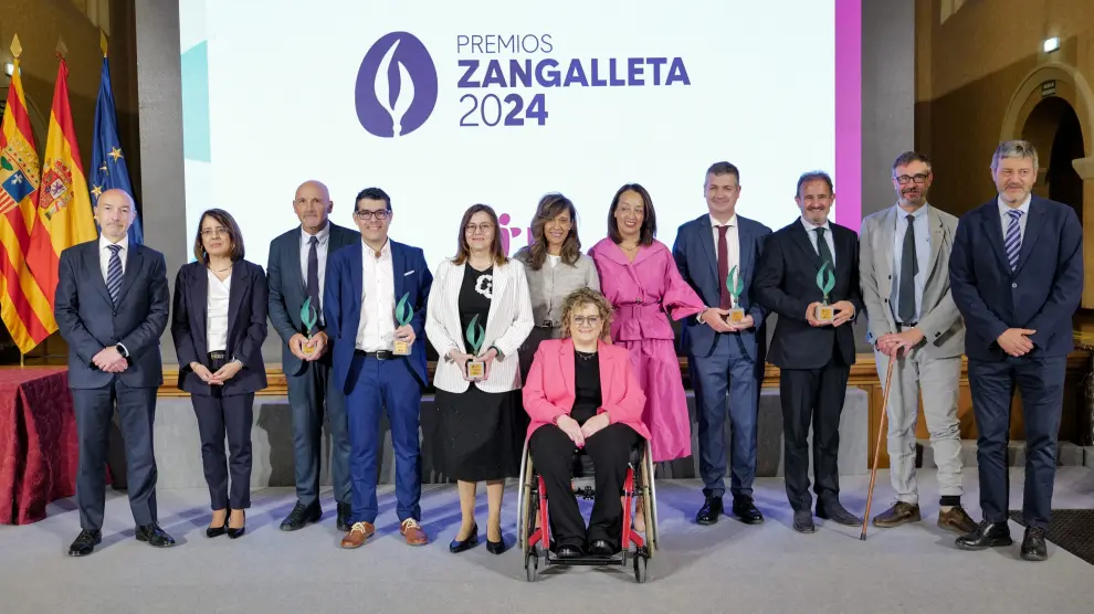 Entrega de los Premios Zangalleta que otorga la Fundación DFA, en la sala de la Corona del edificio Pignatelli.