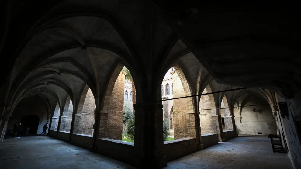 El claustro del monasterio está pendiente de restauración.