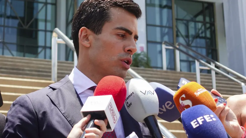 El abogado de la acusación Juan Gonzalo Ospina en el tribunal de Samui este miércoles