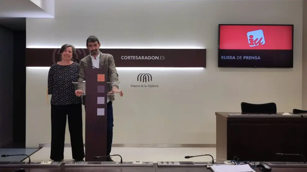 Marga Deyá y Álvaro Sanz, en la rueda de prensa.