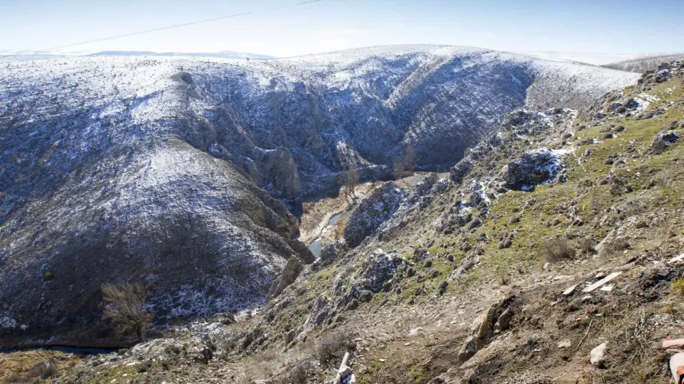 Vistas del barranco del río Seco, en Ababuj