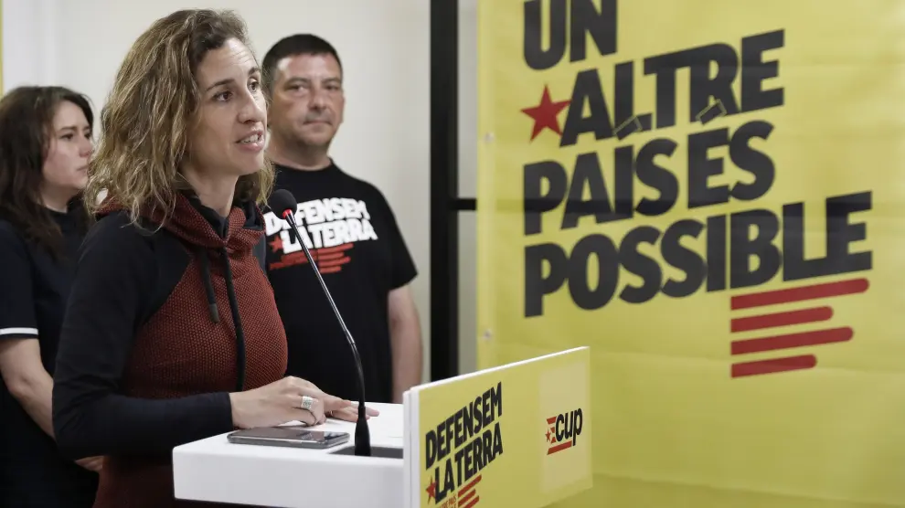 La candidata de la CUP a la Generalitat, Laia Estrada, valoró los resultados obtenidos por la formación política este domingo en las elecciones catalanas.