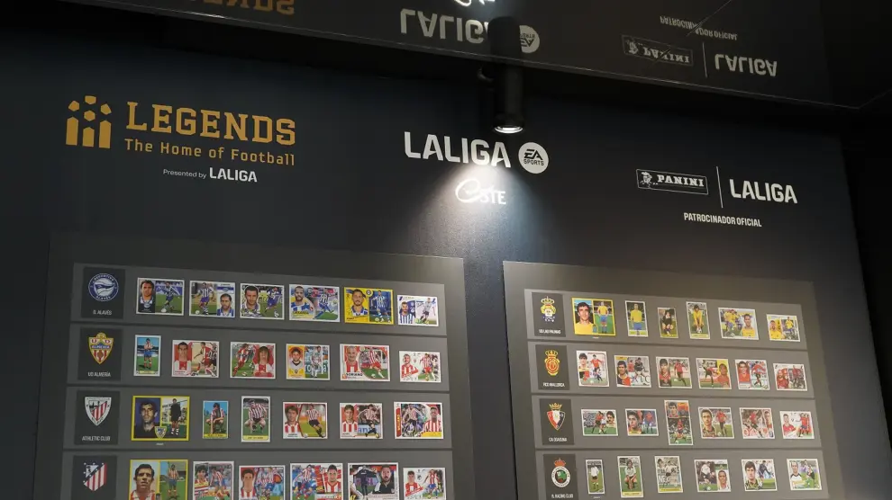 Exposición de cromos de Panini en el Museo Legends de Madrid.