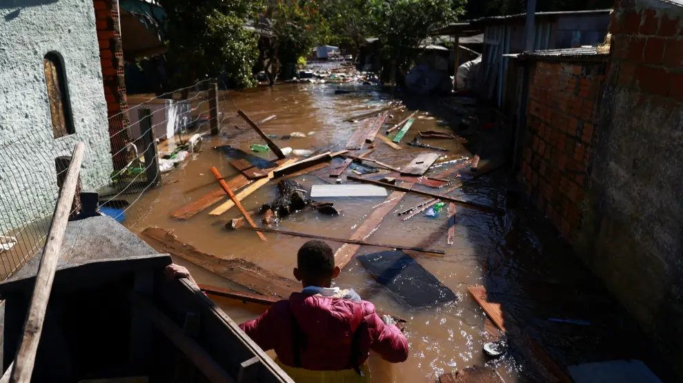 Inundaciones en la ciudad brasileña de Porto Alegre