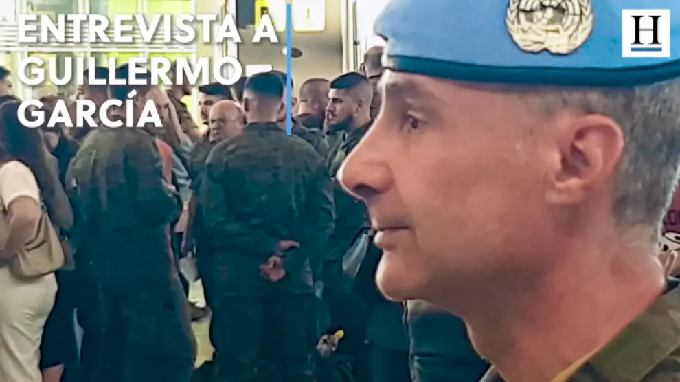 Un destacamento de 270 militares ha partido este martes del aeropuerto de Zaragoza con destino a la Base Miguel de Cervantes