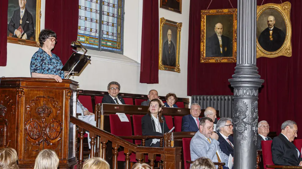 Brigitte Gicguel, en su discurso de recepción al ser nombrada Académica de Honor de la Real Academia de Medicina de Zaragoza