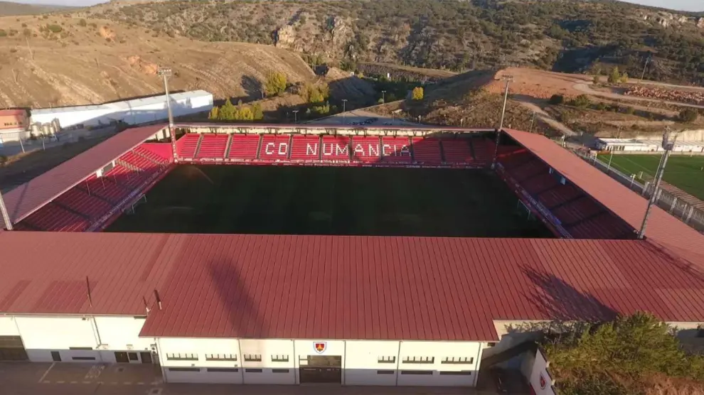 Imagen del estadio de Los Pajaritos de Soria
