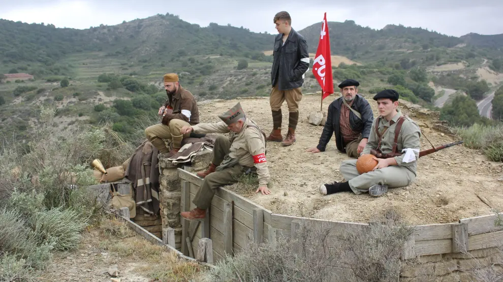 Ruta Orwell por las trincheras donde combatió el escritor en Huesca.