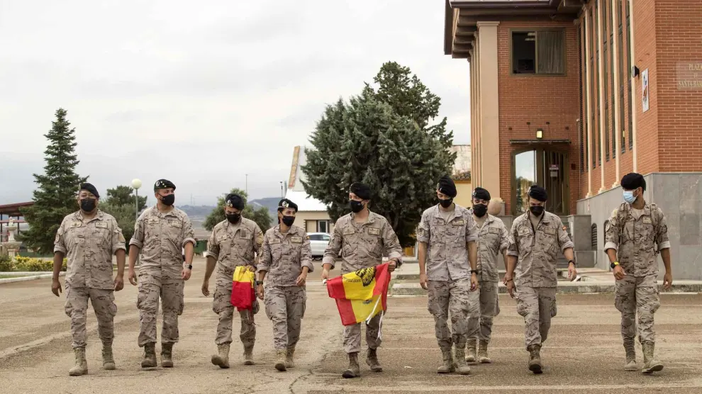 Militares del EADA, de la Base Aérea de Zaragoza