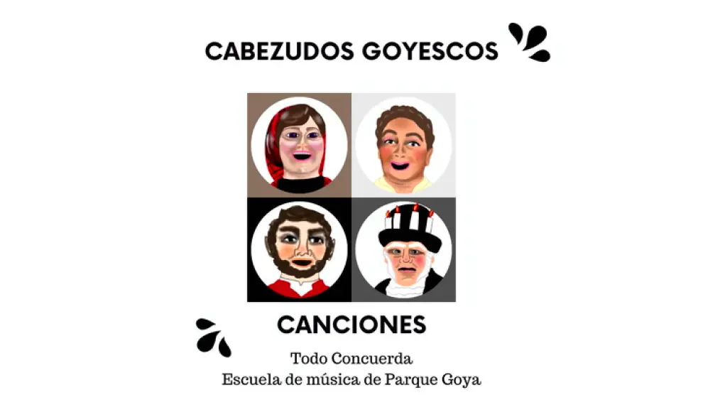 La escuela de música Todo Concuerda de Parque Goya crea cuatro canciones dedicadas a los Cabezudos Goyescos del barrio. Dos de ellos son en Lengua de signos y los otros dos con pictogramas adaptados para niños con Trastorno del espectro autista