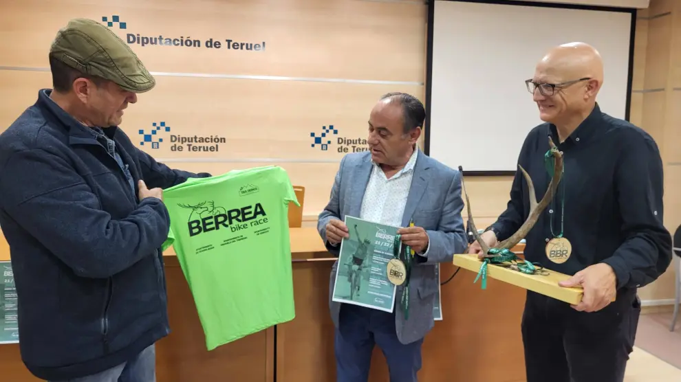 Presentación de la carrera Berrea Bike Race que se ha presentado este martes en la Diputación de Teruel