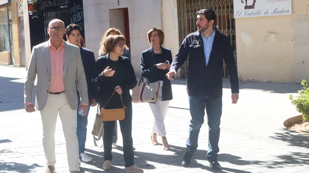 Alejandro Nolasco, este domingo en un acto en Calatayud por las elecciones europeas.