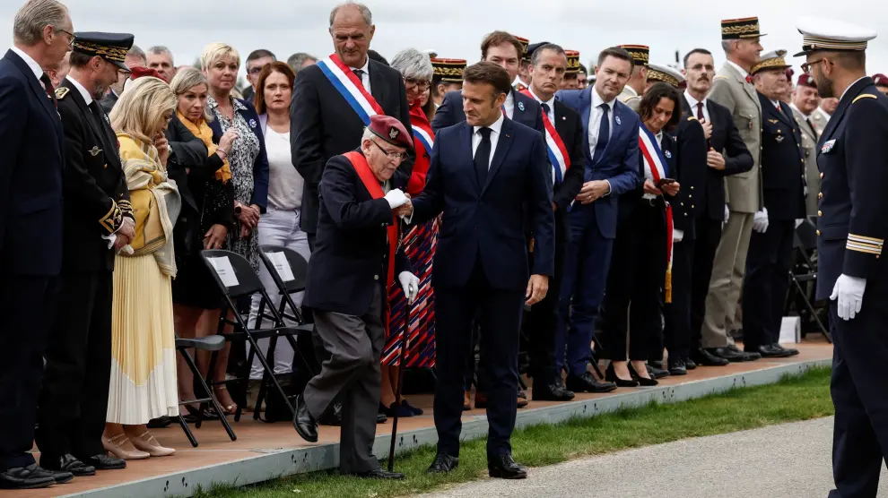 Actos de conmemoración en Francia por el 80 aniversario del desembarco de Normandía.