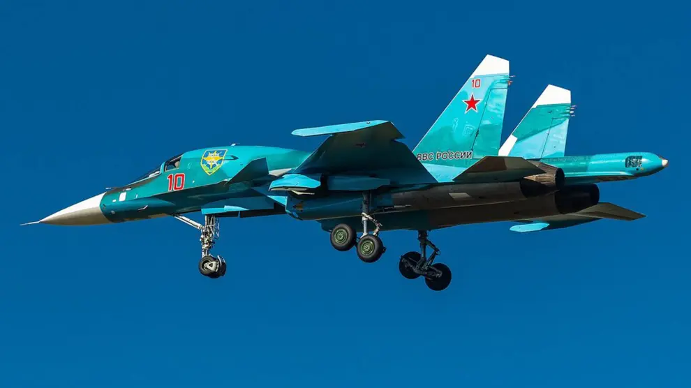 Fotografía de archivo de un Su-34 del Ejército de Rusia