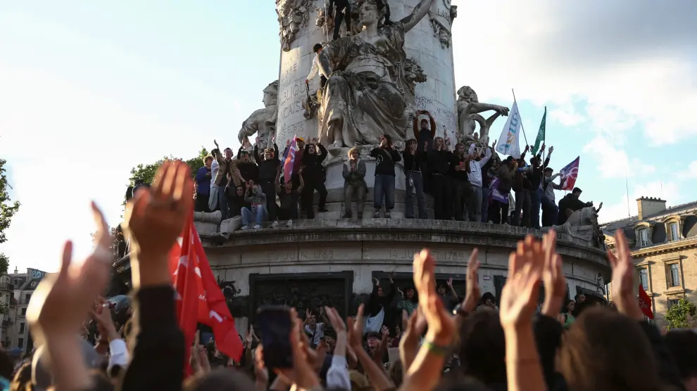 Manifestación este lunes en París contra el ascenso de la extrama derecha en Francia