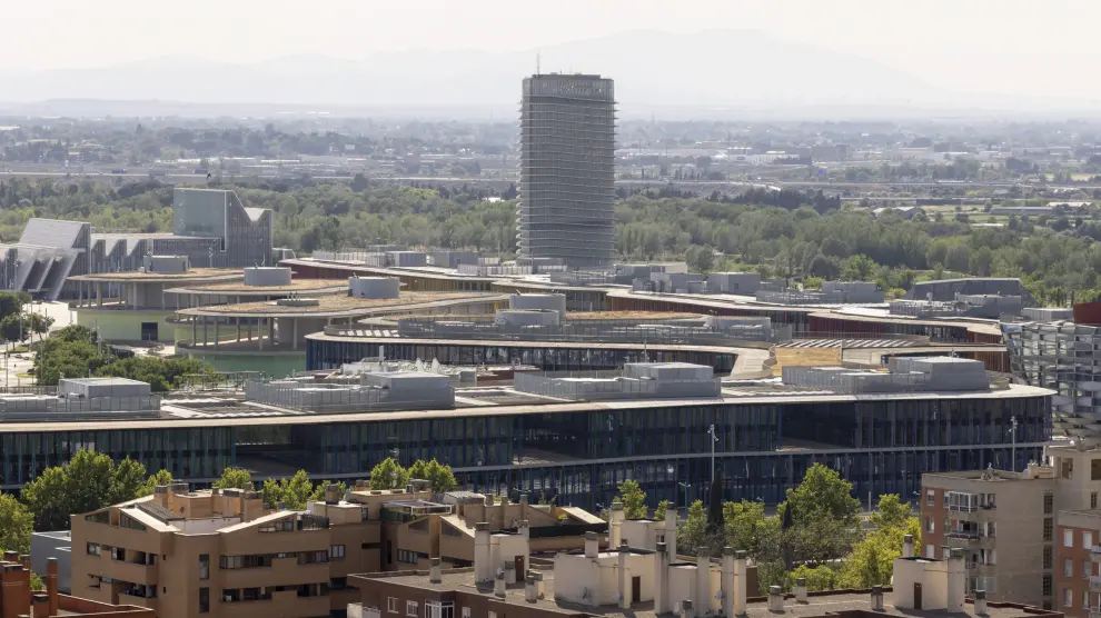 Foto de la Torre del Agua, icono de la Expo de Zaragoza