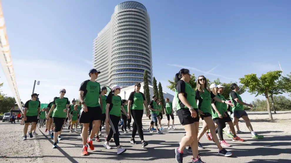 Marcha Contra el Cáncer 2024 en el Parque del Agua de Zaragoza