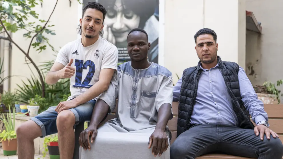 Ilyas Namyech, Moussa Sissokho y Lotfi El Adel