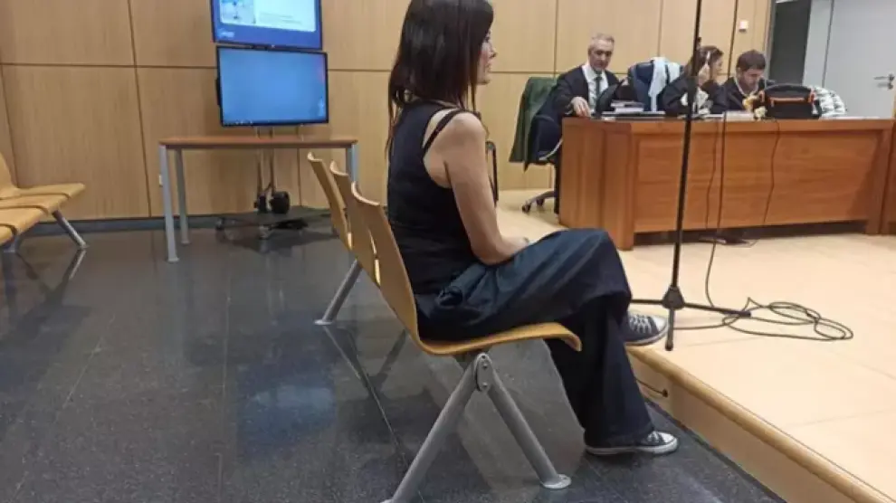 La acusada, Cristina Seguí, en el juicio.