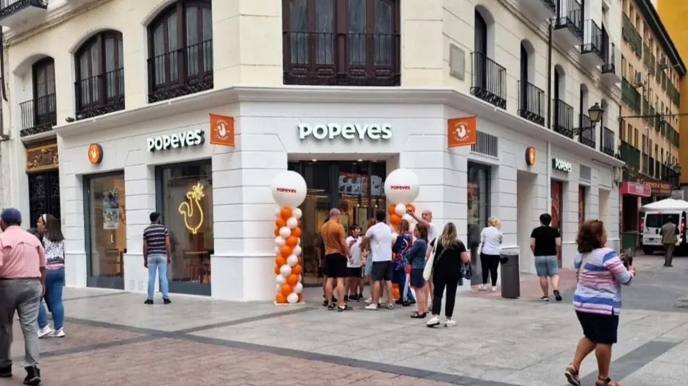 Nuevo restaurante Popeyes en Zaragoza.