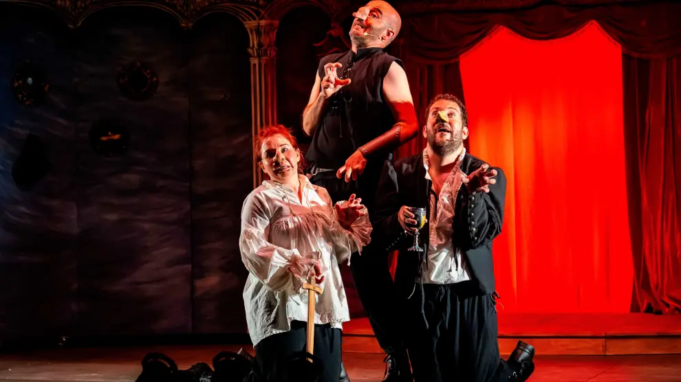 Un momento de 'Enigma Shakespeare', de la compañía salmantina Teatro Poniente
