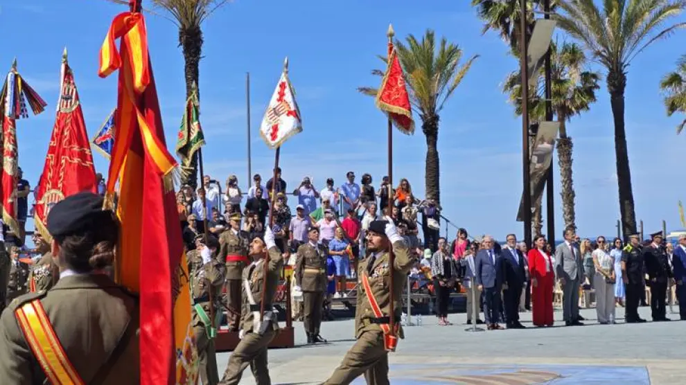 Imagen de la jura de bandera celebrada en Salou.